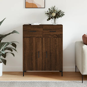 vidaXL Sideboard Brown Oak 69.5x34x90 cm Engineered Wood