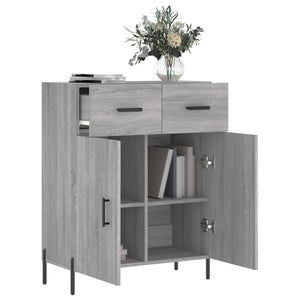 vidaXL Sideboard Grey Sonoma 69.5x34x90 cm Engineered Wood