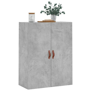 vidaXL Wall Mounted Cabinet Concrete Grey 69.5x34x90 cm