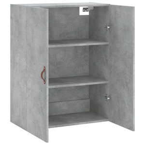 vidaXL Wall Mounted Cabinet Concrete Grey 69.5x34x90 cm