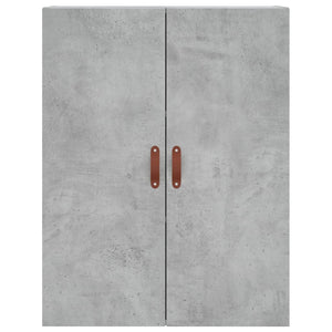 vidaXL Wall Mounted Cabinet Concrete Grey 69.5x34x90 cm