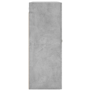 vidaXL Wall Mounted Cabinet Concrete Grey 69.5x34x90 cm