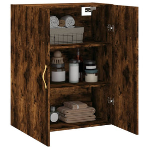 vidaXL Wall Mounted Cabinet Smoked Oak 69.5x34x90 cm