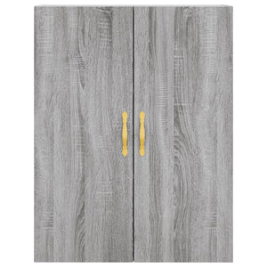 vidaXL Wall Mounted Cabinet Grey Sonoma 69.5x34x90 cm