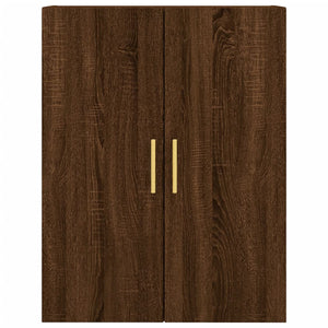 vidaXL Wall Mounted Cabinet Brown Oak 69.5x34x90 cm