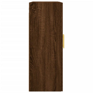 vidaXL Wall Mounted Cabinet Brown Oak 69.5x34x90 cm