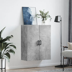 vidaXL Wall Mounted Cabinet Concrete Grey 69.5x34x90 cm