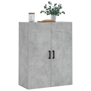 vidaXL Wall Mounted Cabinet Concrete Grey 69.5x34x90 cm