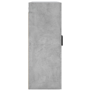 vidaXL Wall Mounted Cabinet Concrete Grey 69.5x34x90 cm