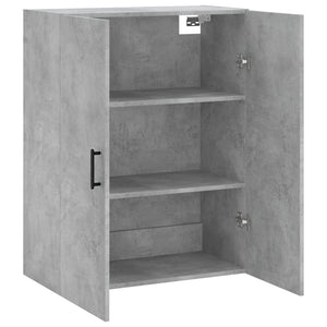 vidaXL Wall Mounted Cabinet Concrete Grey 69.5x34x90 cm