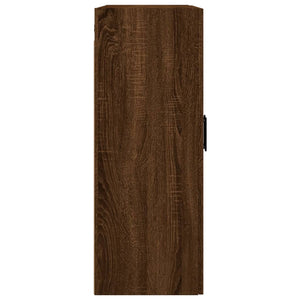 vidaXL Wall Mounted Cabinet Brown Oak 69.5x34x90 cm