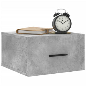 vidaXL Wall-mounted Bedside Cabinets 2 pcs Concrete Grey 35x35x20 cm