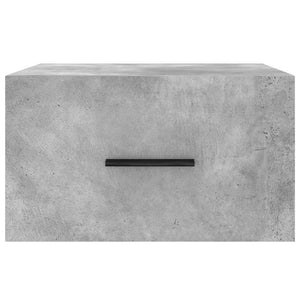 vidaXL Wall-mounted Bedside Cabinets 2 pcs Concrete Grey 35x35x20 cm