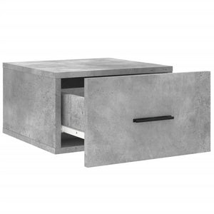 vidaXL Wall-mounted Bedside Cabinets 2 pcs Concrete Grey 35x35x20 cm