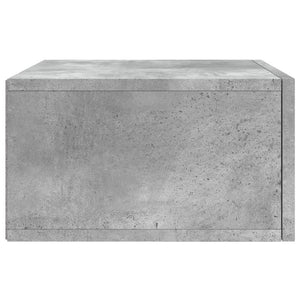 vidaXL Wall-mounted Bedside Cabinets 2 pcs Concrete Grey 35x35x20 cm