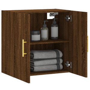 vidaXL Wall Cabinet Brown Oak 60x31x60 cm Engineered Wood