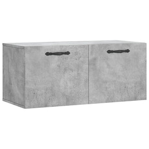 vidaXL Wall Cabinet Concrete Grey 80x36.5x35 cm Engineered Wood