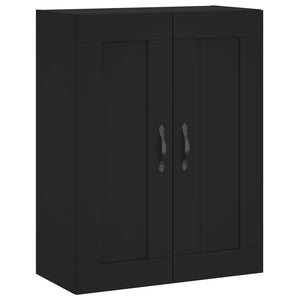 vidaXL Wall Mounted Cabinet Black 69.5x34x90 cm Engineered Wood