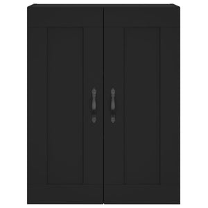 vidaXL Wall Mounted Cabinet Black 69.5x34x90 cm Engineered Wood