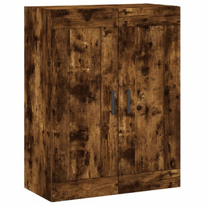 vidaXL Wall Mounted Cabinet Smoked Oak 69.5x34x90 cm Engineered Wood