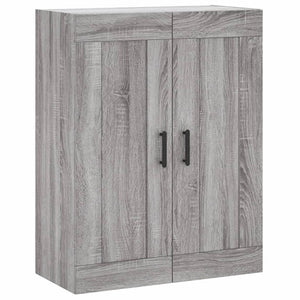 vidaXL Wall Mounted Cabinet Grey Sonoma 69.5x34x90 cm Engineered Wood