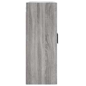 vidaXL Wall Mounted Cabinet Grey Sonoma 69.5x34x90 cm Engineered Wood