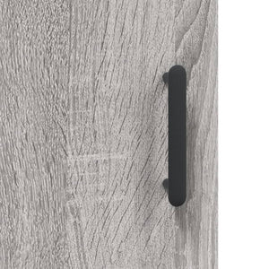 vidaXL Wall Mounted Cabinet Grey Sonoma 69.5x34x90 cm Engineered Wood