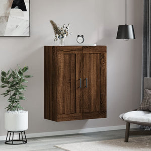 vidaXL Wall Mounted Cabinet Brown Oak 69.5x34x90 cm Engineered Wood