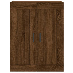 vidaXL Wall Mounted Cabinet Brown Oak 69.5x34x90 cm Engineered Wood