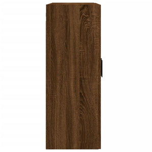 vidaXL Wall Mounted Cabinet Brown Oak 69.5x34x90 cm Engineered Wood