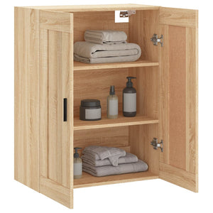 vidaXL Wall Mounted Cabinet Sonoma Oak 69.5x34x90 cm Engineered Wood