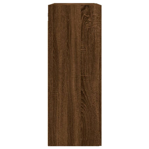 vidaXL Wall Mounted Cabinet Brown Oak 69.5x34x90 cm Engineered Wood