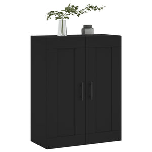 vidaXL Wall Mounted Cabinet Black 69.5x34x90 cm Engineered Wood