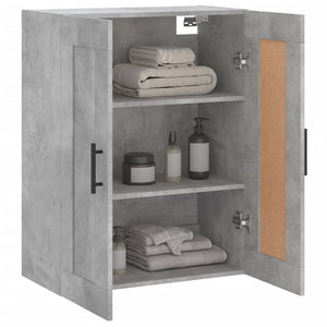 vidaXL Wall Mounted Cabinet Concrete Grey 69.5x34x90 cm Engineered Wood