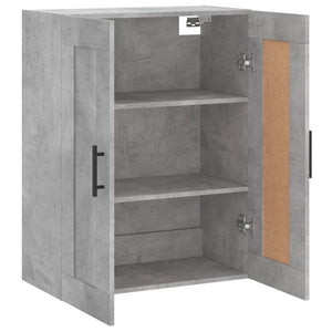 vidaXL Wall Mounted Cabinet Concrete Grey 69.5x34x90 cm Engineered Wood