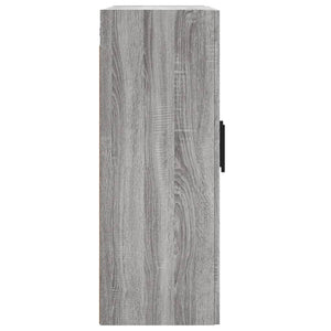 vidaXL Wall Mounted Cabinet Grey Sonoma 69.5x34x90 cm Engineered Wood