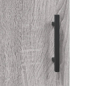 vidaXL Wall Mounted Cabinet Grey Sonoma 69.5x34x90 cm Engineered Wood