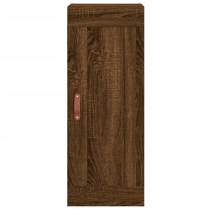 vidaXL Wall Mounted Cabinet Brown Oak 34.5x34x90 cm Engineered Wood