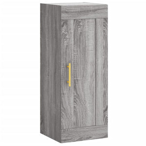 vidaXL Wall Mounted Cabinet Grey Sonoma 34.5x34x90 cm Engineered Wood