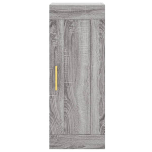 vidaXL Wall Mounted Cabinet Grey Sonoma 34.5x34x90 cm Engineered Wood