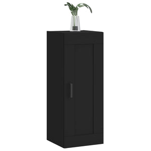 vidaXL Wall Mounted Cabinet Black 34.5x34x90 cm Engineered Wood