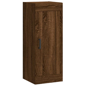 vidaXL Wall Mounted Cabinet Brown Oak 34.5x34x90 cm Engineered Wood