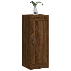 vidaXL Wall Mounted Cabinet Brown Oak 34.5x34x90 cm Engineered Wood