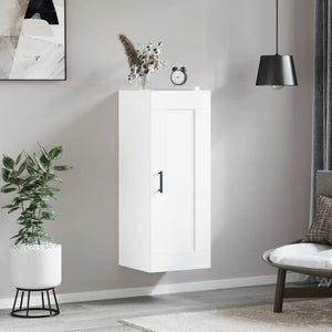 vidaXL Wall Mounted Cabinet White 34.5x34x90 cm Engineered Wood