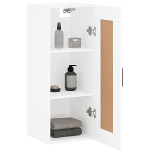 vidaXL Wall Mounted Cabinet White 34.5x34x90 cm Engineered Wood