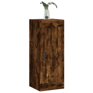 vidaXL Wall Mounted Cabinet Smoked Oak 34.5x34x90 cm Engineered Wood