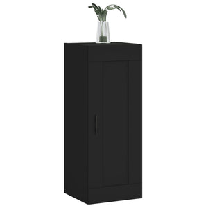 vidaXL Wall Mounted Cabinet Black 34.5x34x90 cm Engineered Wood