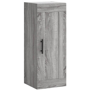 vidaXL Wall Mounted Cabinet Grey Sonoma 34.5x34x90 cm Engineered Wood