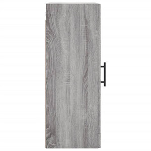 vidaXL Wall Mounted Cabinet Grey Sonoma 34.5x34x90 cm Engineered Wood