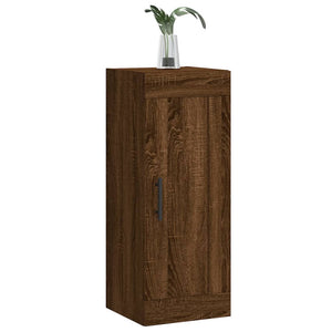 vidaXL Wall Mounted Cabinet Brown Oak 34.5x34x90 cm Engineered Wood